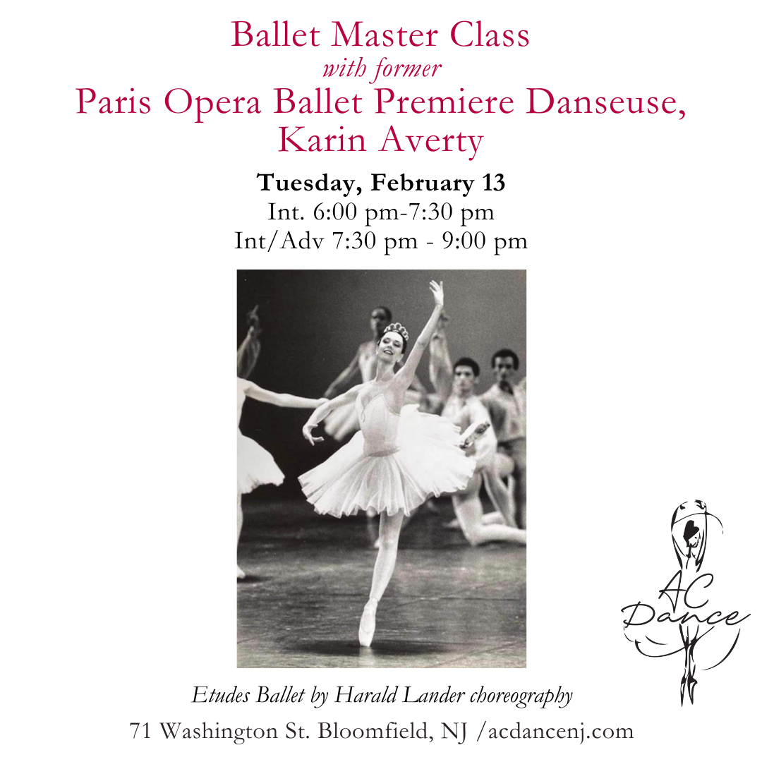 Ballet Master Class with former Paris Opera Ballet Premiere Danseuse, Karin Averty