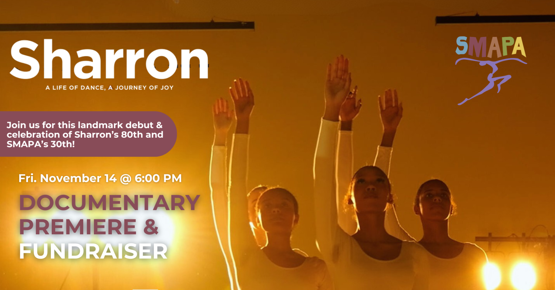 Sharron: A Life of Dance, A Journey of Joy | Film Premiere & Fundraiser