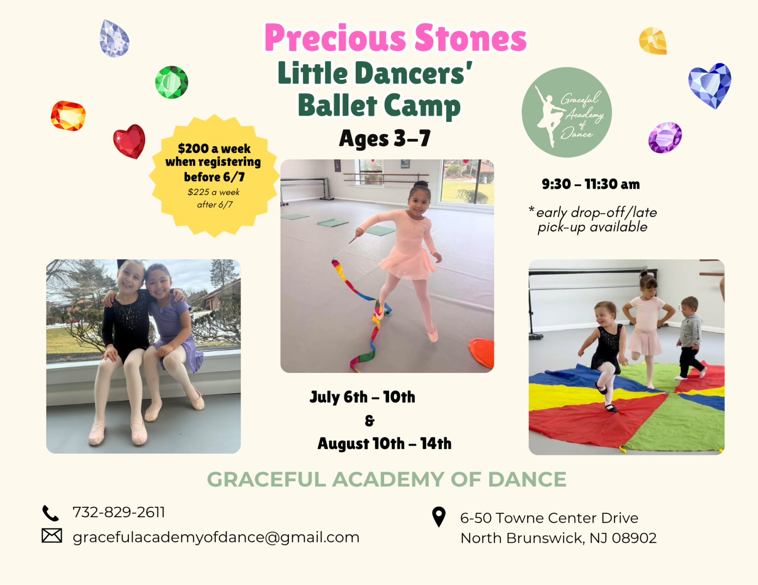 Precious Stones: Little Dancers' Ballet Camp (Ages 3-7)