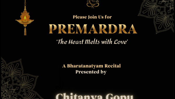 Premardra, A Bharathanatyam Recital by Chitanya Gopu 
