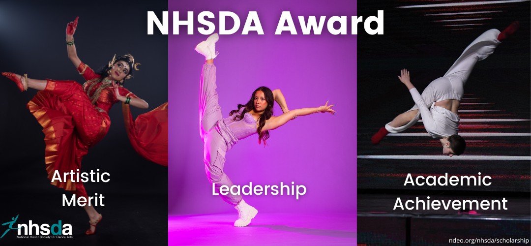 NHSDA Artistic Merit, Leadership and Academic Achievement Award