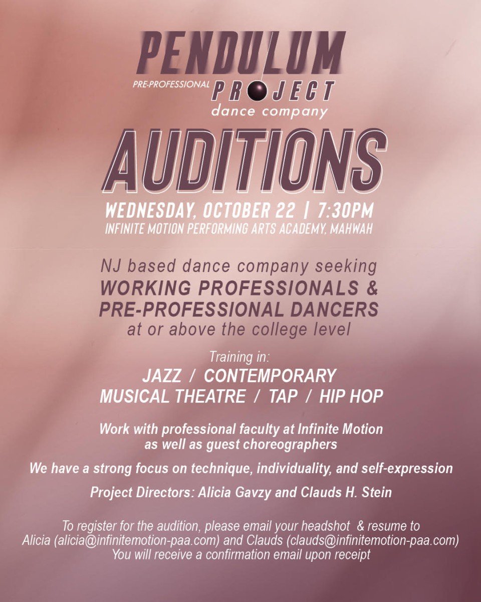 PENDULUM PROJECT DANCE COMPANY AUDITIONS
