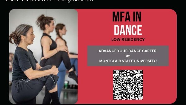 Applications now open for the Low Residency MFA in Dance at Montclair State University!