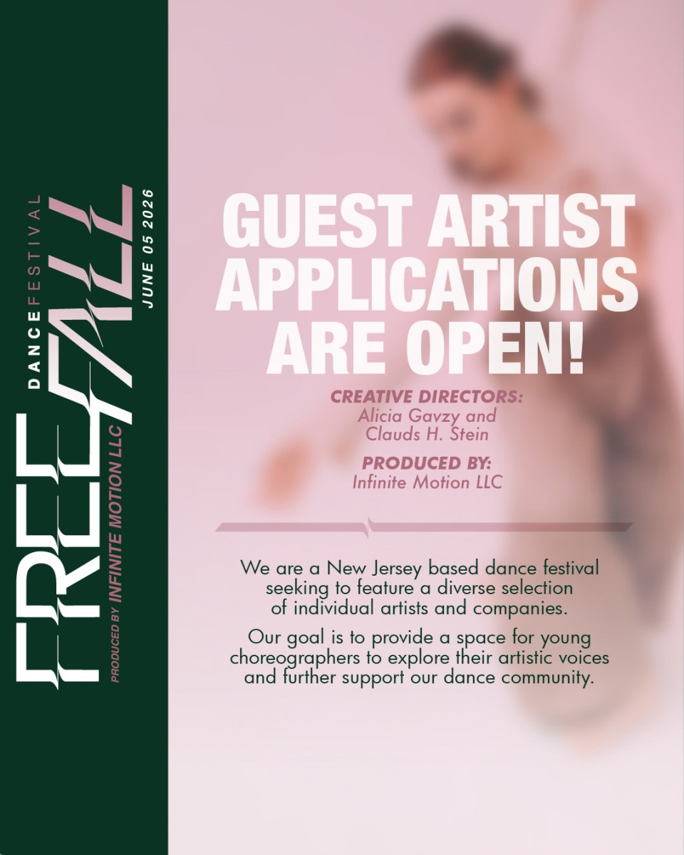 FreeFall Dance Festival 2026 - Guest Artist Applications are Open!