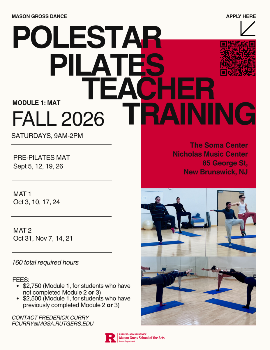 Rutgers Polestar Pilates Mat Teacher Training Fall 2026