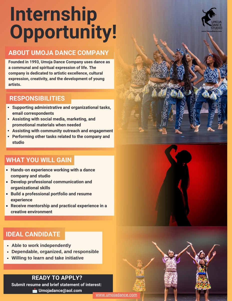 Internship Umoja Dance Company
